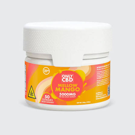 Only CBD Mellow Mango Gummies 5000mg CBD