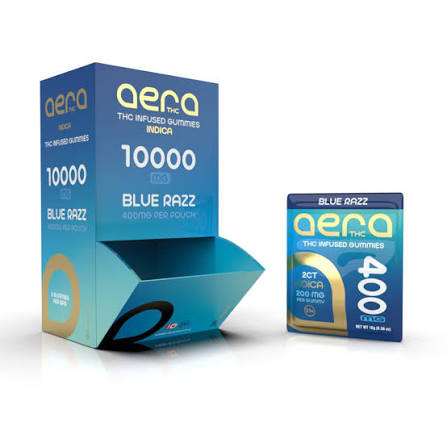 Aera THC INDICA 10KMG BLUE RAZZ 400MG