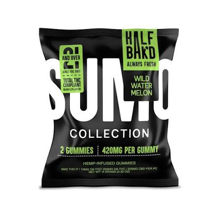 Half Bak’d Sumo Sour Wild Watermelon Gummies 2/420mg