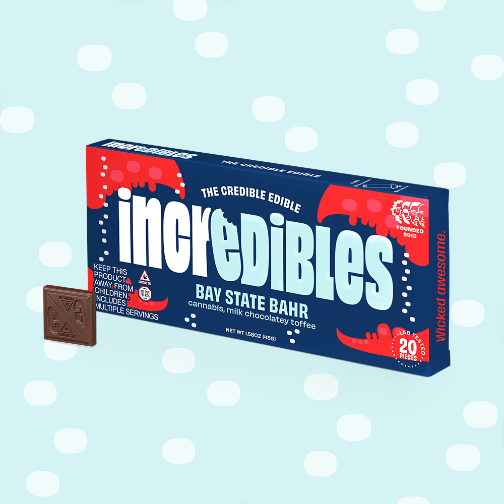 Incredible Bay State Chocolate Bar 100mg