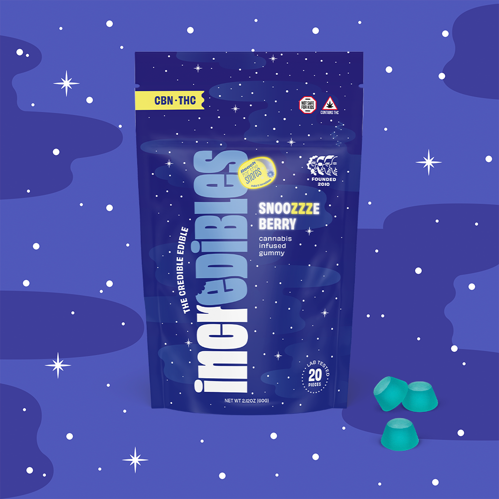 Incredibles 5:1 Snoozzzeberry Gummies 100mg 20pk (THC:CBN)