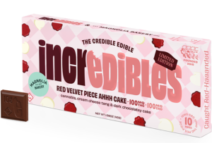 Magnolia Bakery 1:1 Red Velvet Piece Ahhh Cake Bar + CBD | Chocolate | 10 pack | 100mg THC / 100mg CBD