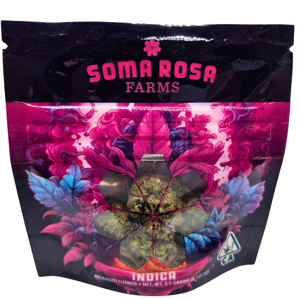 Soma Rosa Farms Sungrown Flower 3.5g Eighth - Platinum Cake (I)