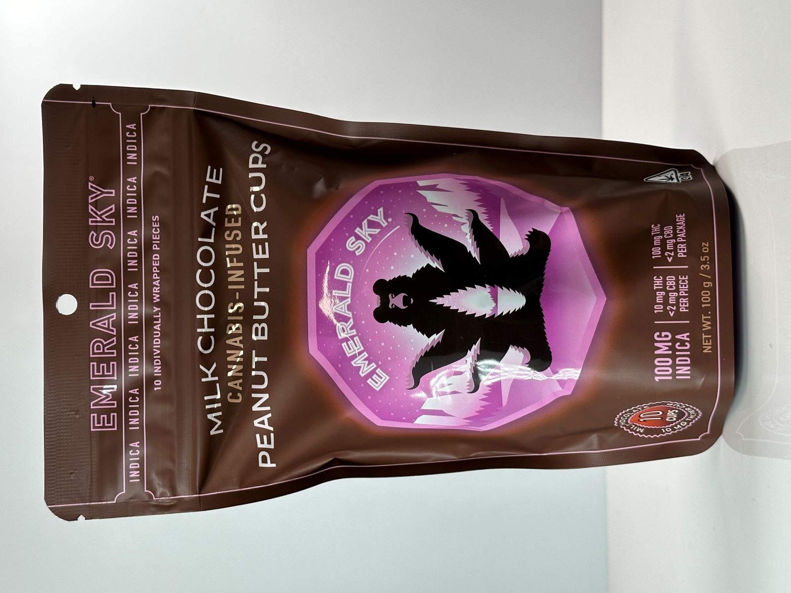 Emerald Sky 10mg Indica Milk Chocolate Peanut Butter Cups (Kiva)