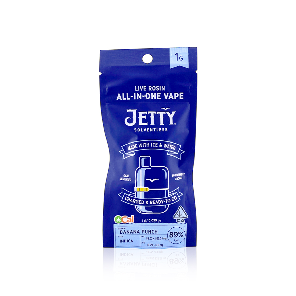 JETTY EXTRACTS - All In One - Banana Punch - Live Rosin - Mini Tank - 1G