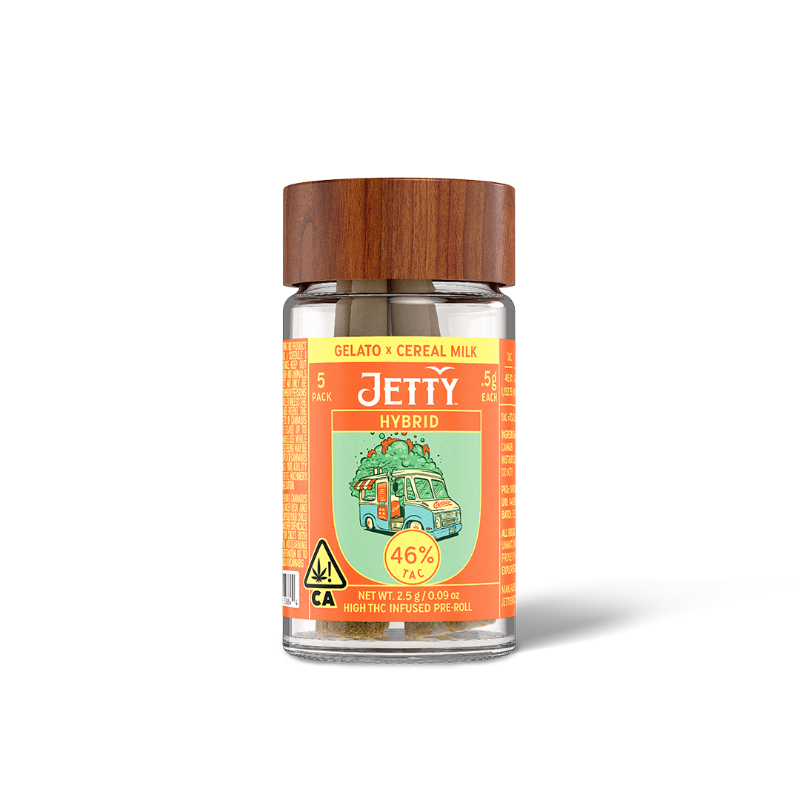 Jetty Pineapple Express x Pink Certz (H) High THC Preroll 5pk 2.5g