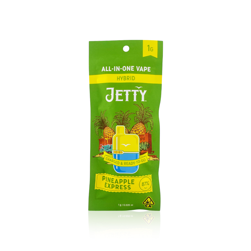 JETTY EXTRACTS - All In One - Pineapple Express - High THC - Mini Tank - 1G