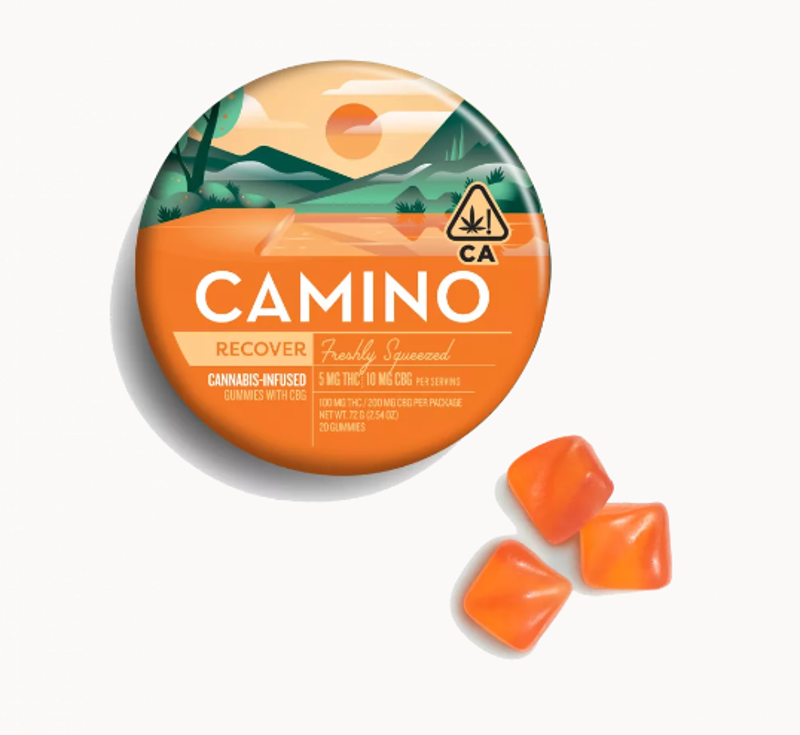 Camino Freshly Squeezed 2:1 CBG:THC (H) Gummies 300mg