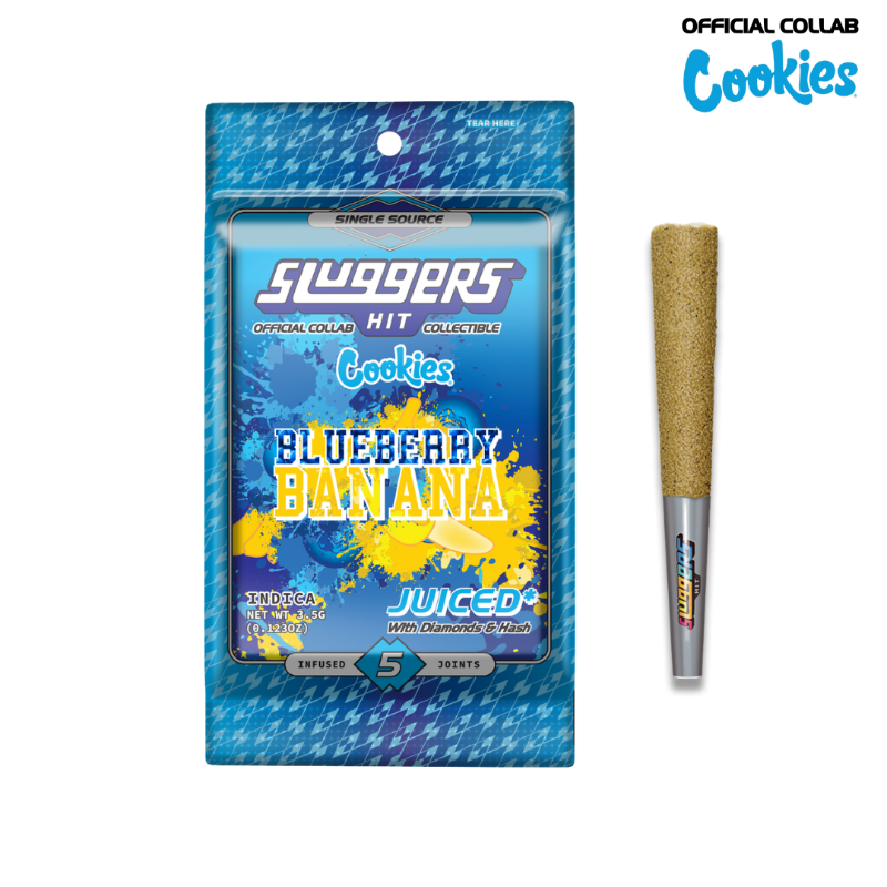 Sluggers Blueberry Banana (I) Infused Preroll 5pk 3.5g