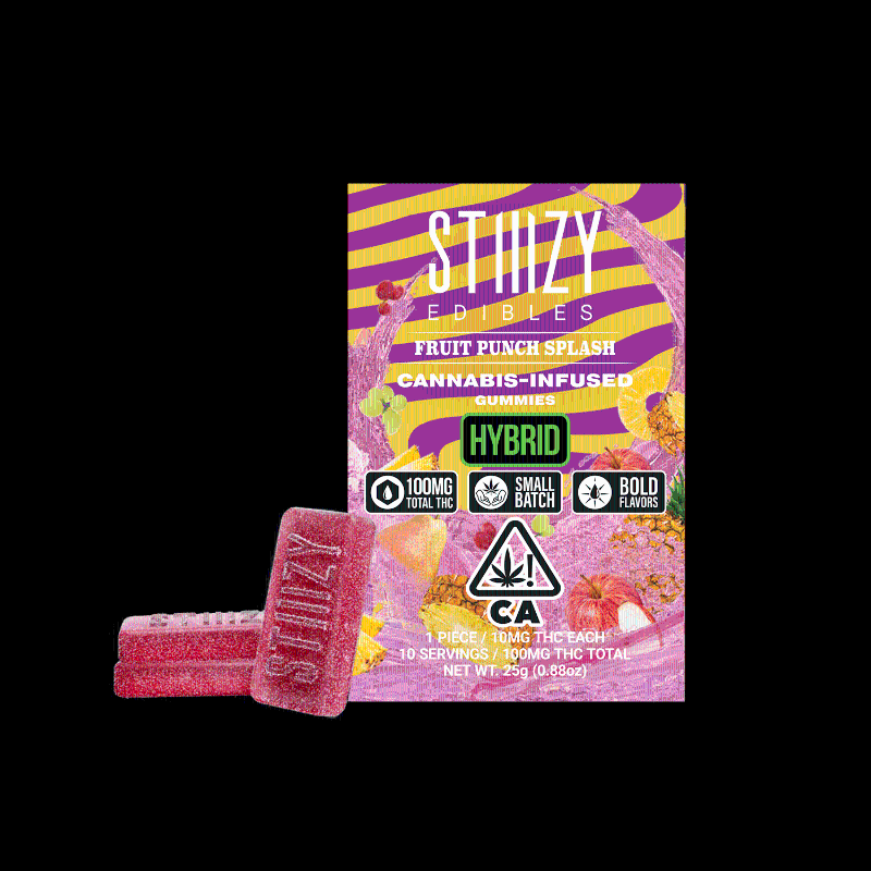 Stiiizy Fruit Punch Splash (H) Gummies 100mg
