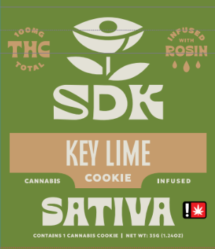 Key Lime Cookie | 100mg (THC) (Live Hash Rosin)