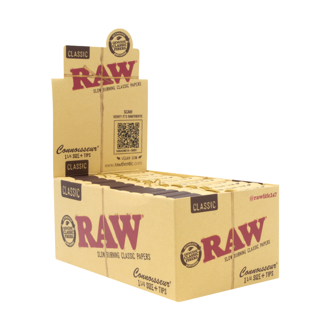 RAW Papers - 1 1/4 Connoisseur w/Tip