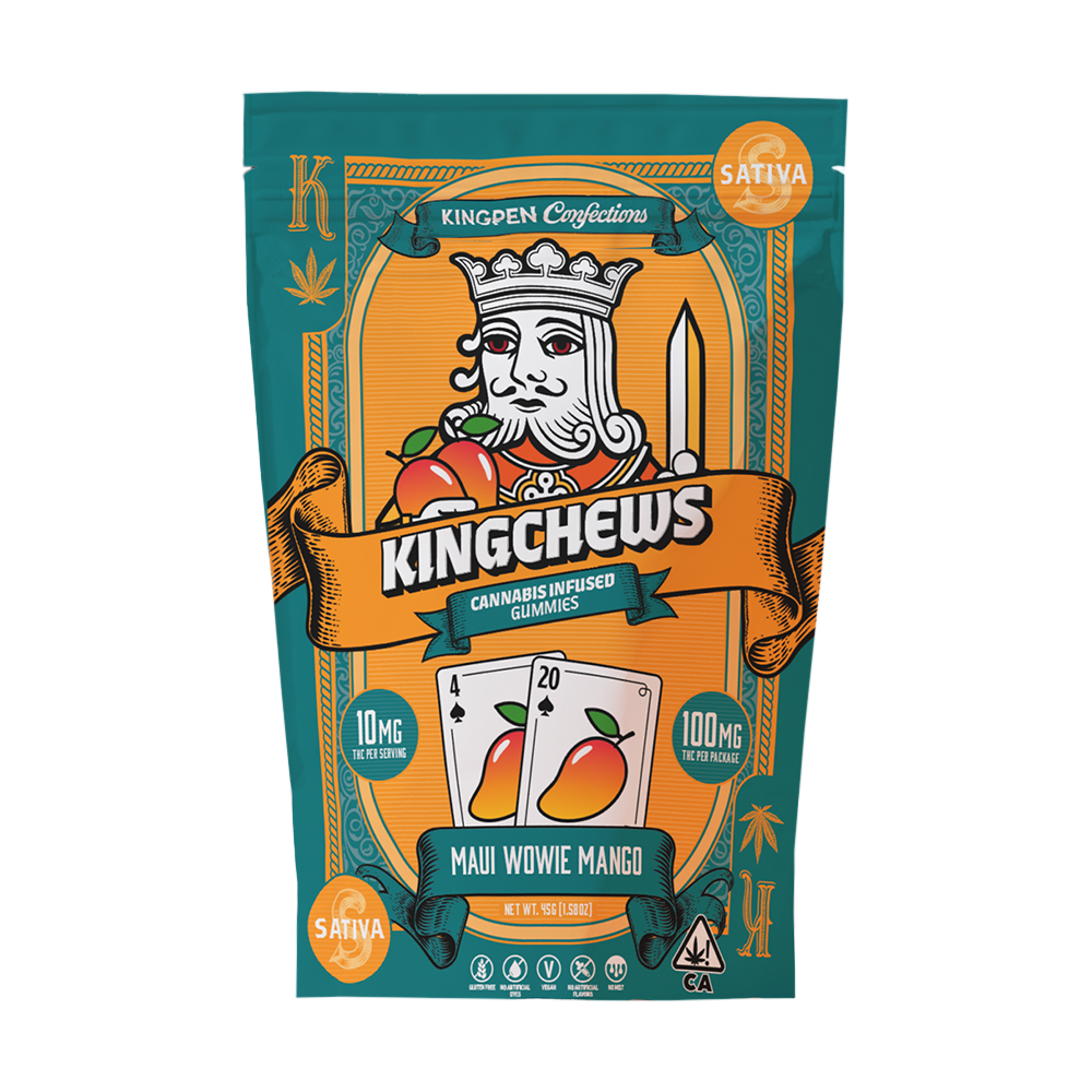 KING CHEWS: Maui Wowie Mango Gummies 10-Piece/100mg (S)