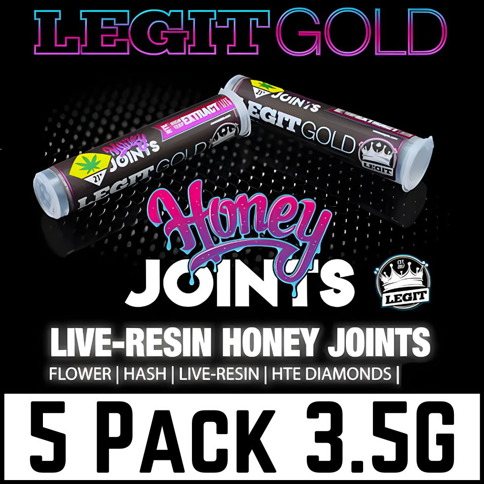 Legit Gold | Oil Tanker | Infused Pre-roll | 5pk | DOH | 3.5g