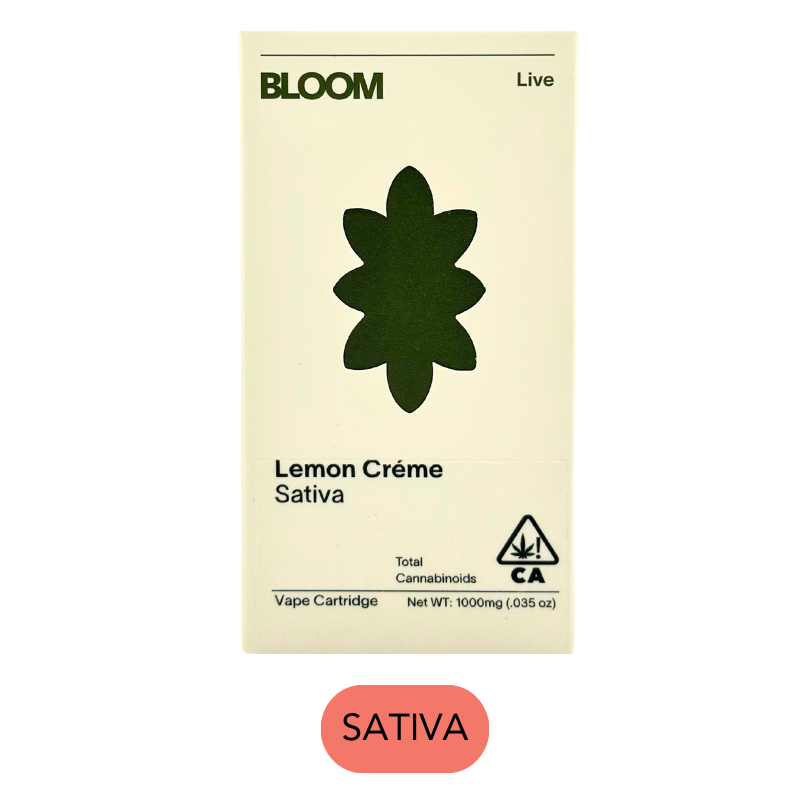 Bloom - Live Resin - Lemon Creme - Vape Cart - 1.0g