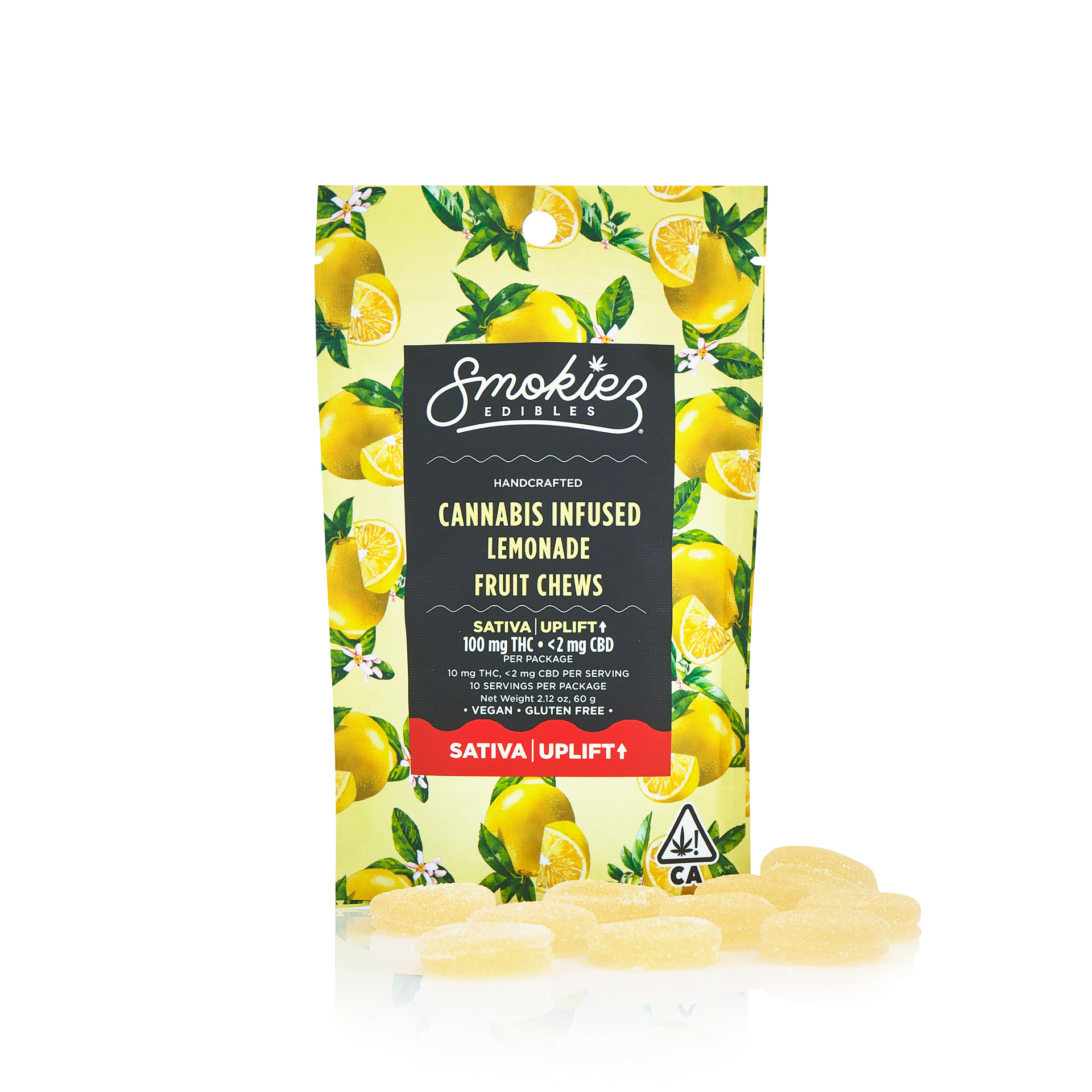 10pk Lemonade Fruit Chews - Smokiez