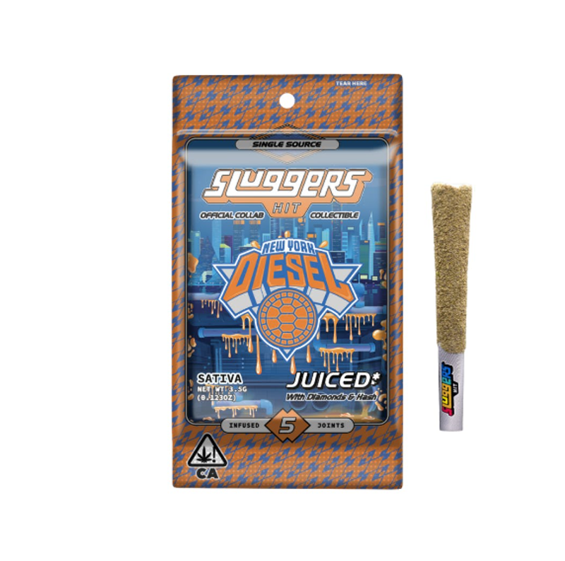 Sluggers NYC Diesel (S) Infused Preroll 5pk 3.5g