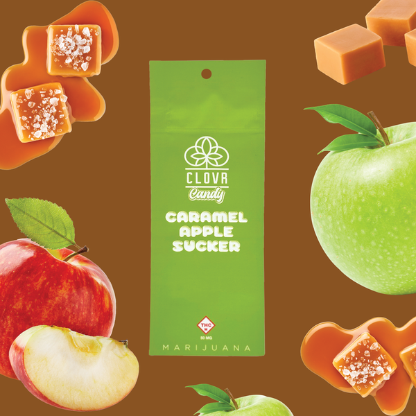 CLOVR - CARAMEL APPLE SUCKER 25MG