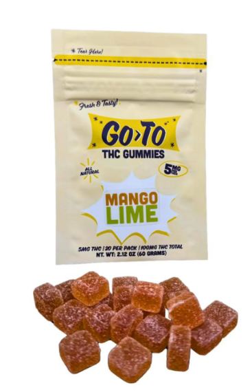 Go To Mango Lime Gummies 100mg 20pk (V)