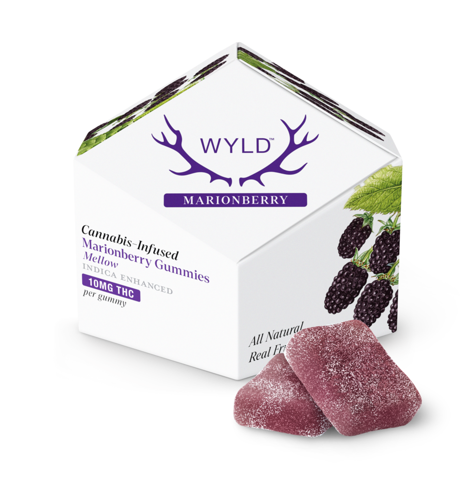 Wyld Delta 9 Gummies Marionberry Indica