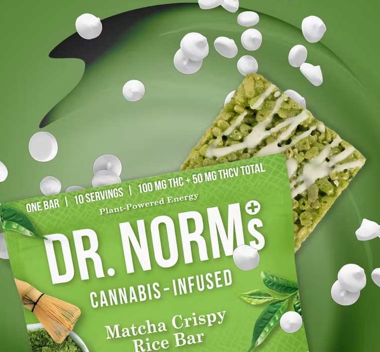 [Dr. Norm's] Rice Crispy Treat - 150mg - Matcha 2:1 THC:THCV