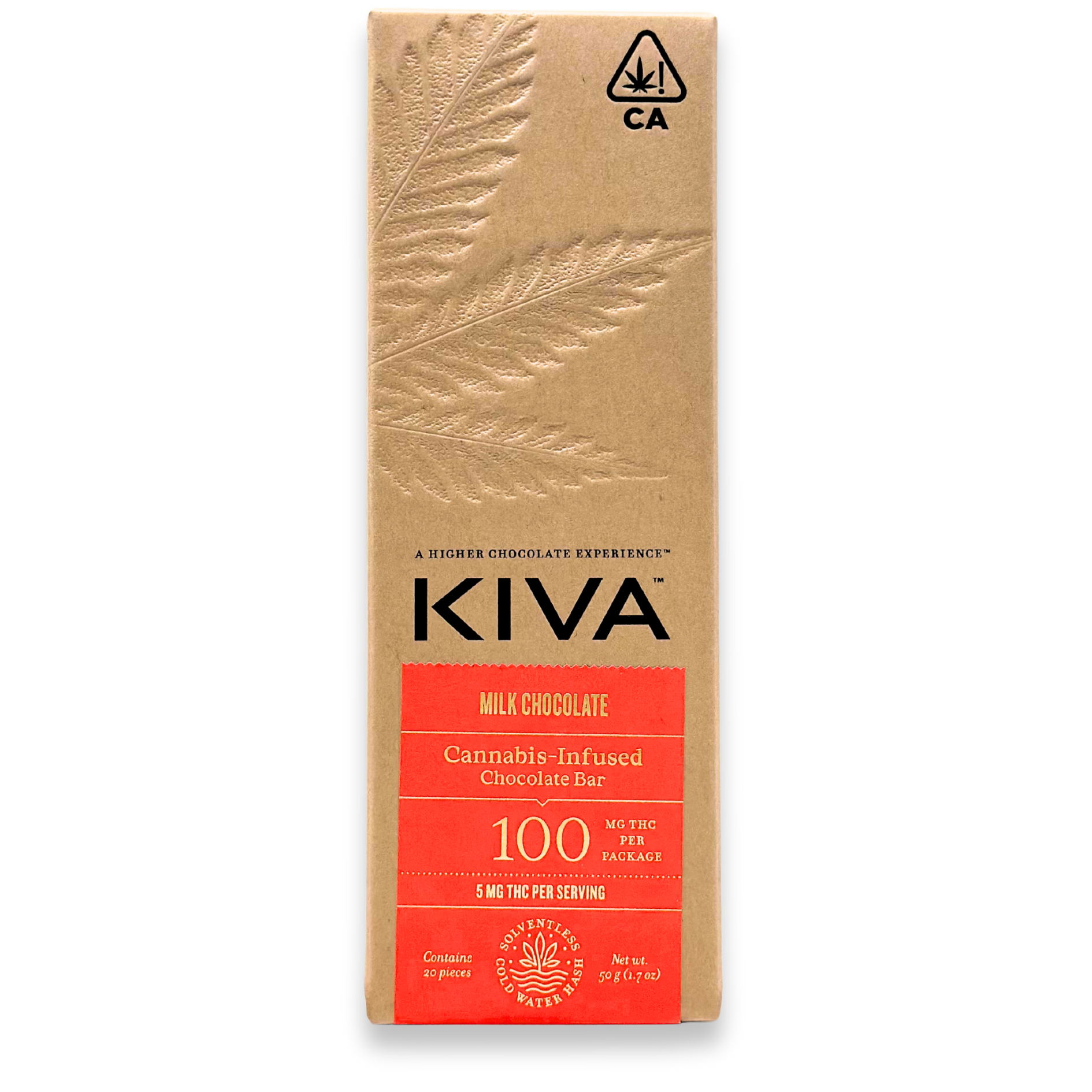 Kiva - Milk Chocolate - Chocolate Bar - 100mg