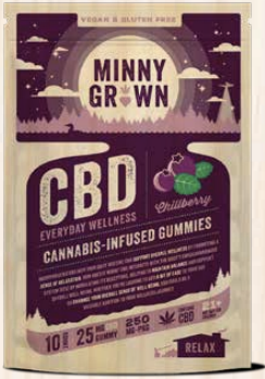 Minny Grown | Chillberry | 0 THC 25 CBD Gummies