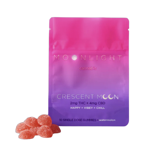 Moonlight | Crescent Moon | Watermelon 2mg THC 4mg CBD