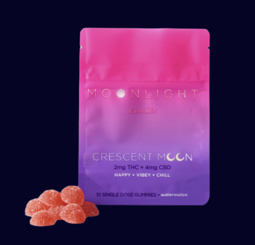 Moonlight | Crescent Moon | Watermelon 2mg THC 4mg CBD