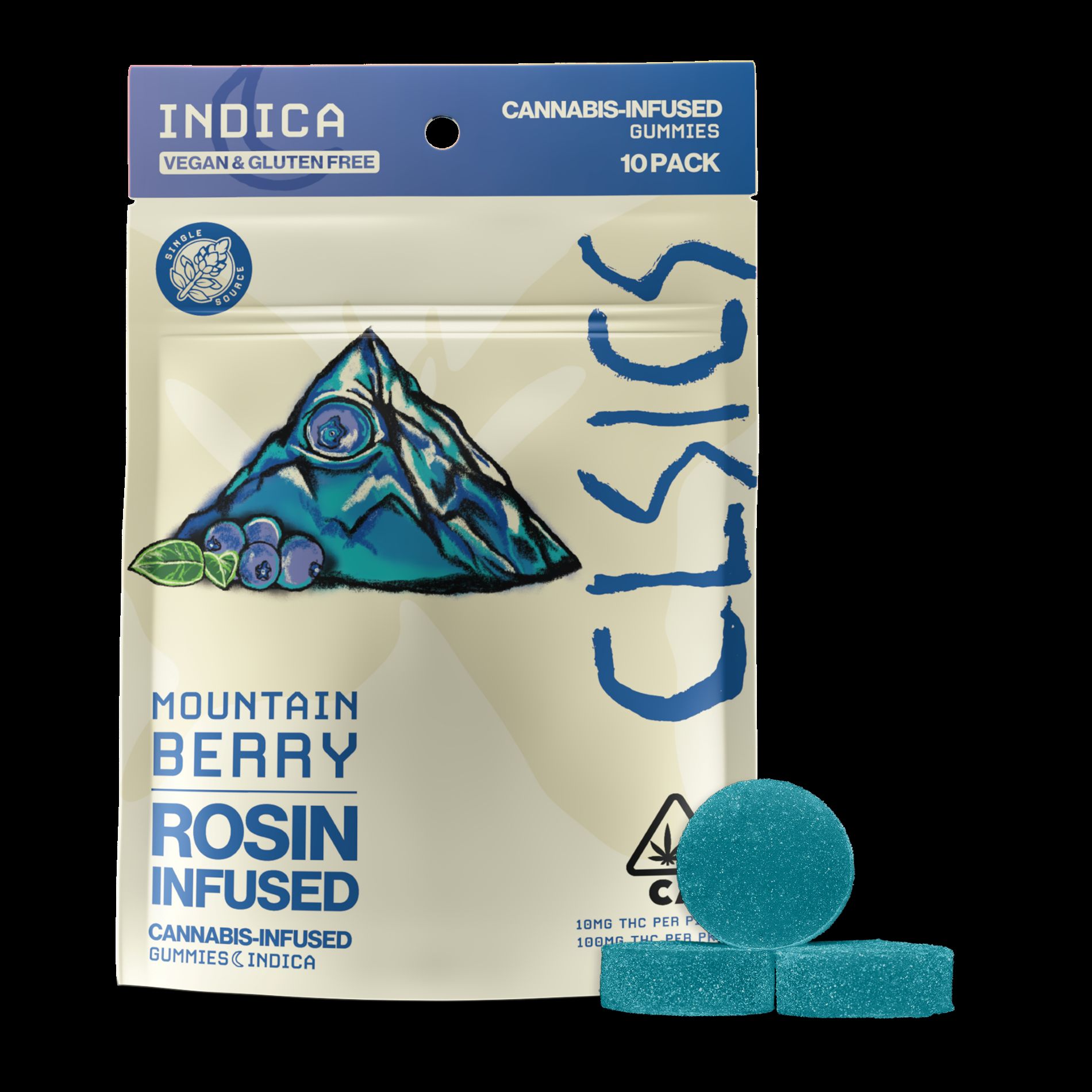 CLSICS Rosin 10pk Gummies Mountain Berry