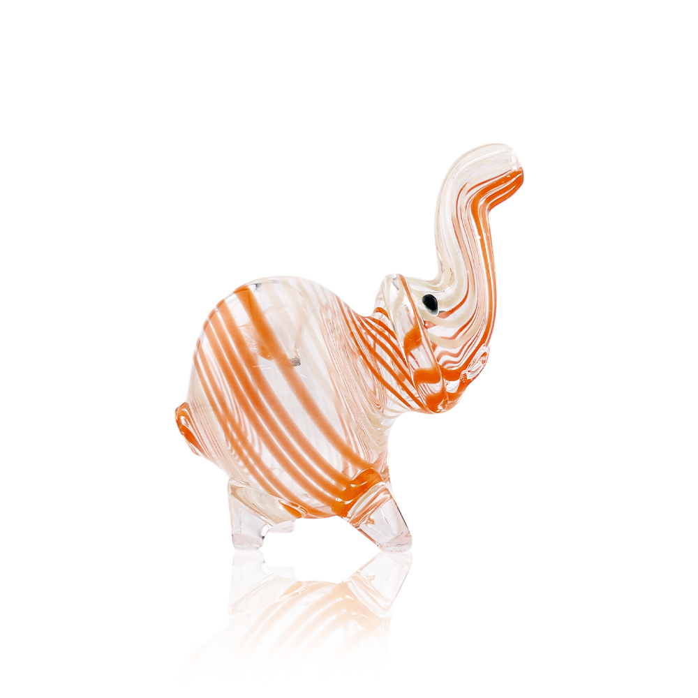 TROPICANNA - Glass - 4" Elephant Pipe - Assorted Colors
