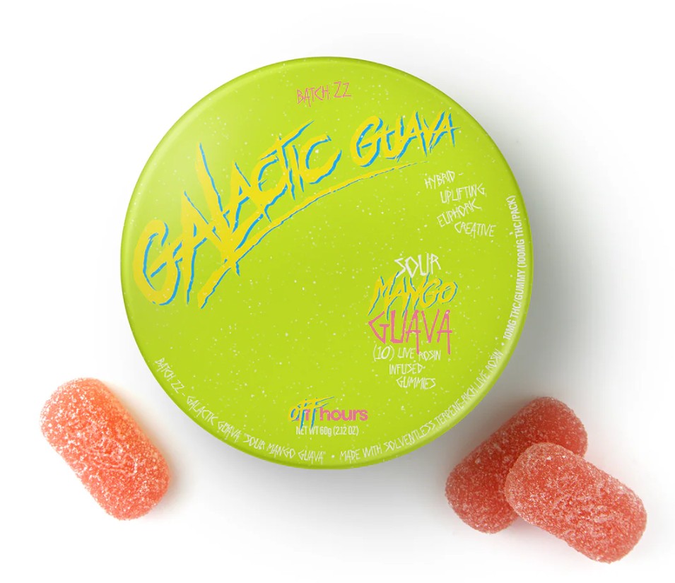 Off Hours | Edible | Live Rosin | Galactic Guava | Sour Mango guava | 100mg
