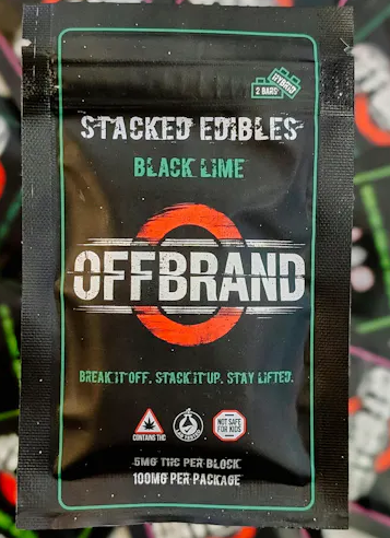 Offbrand Black Lime 50mg 2pk Gummies
