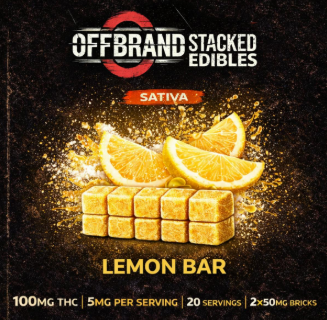Offbrand Lemon Bar 50mg 2pk Gummies