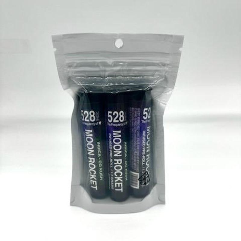 528 - OG Kush - Moon Rocket - w/ Kief (3pk) - 3.6 Grams