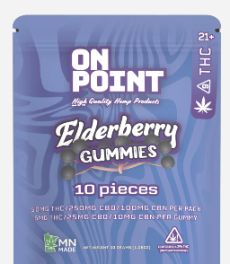 On Point | Elderberry Gummies | 5mg THC 25mg CBD 10mg CBN