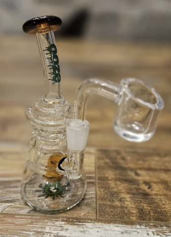 Ooze | Mini Dab Rig | Sea Sand Amber