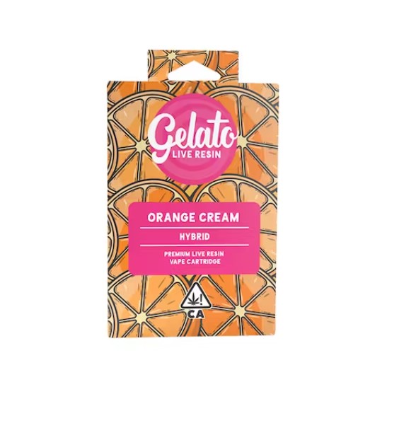 Gelato 1g Orange Cream Live Resin Cartridge (Hybrid)
