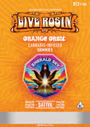 10pk 100mg Orange Orbit Live Rosin Gummies