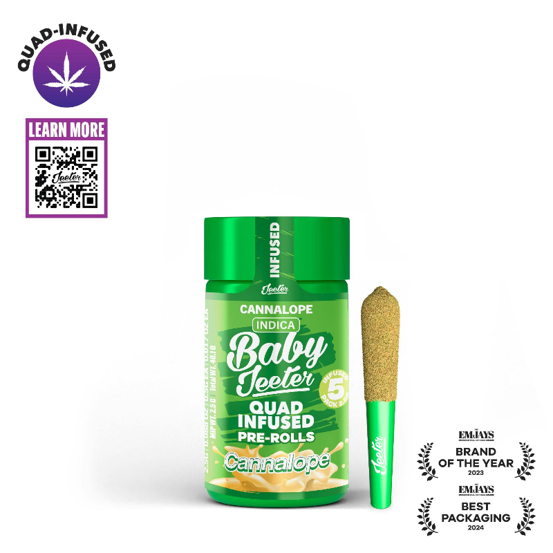 Baby Jeeter Cannalope (I) Rosin Infused Preroll 5pk 2.5g