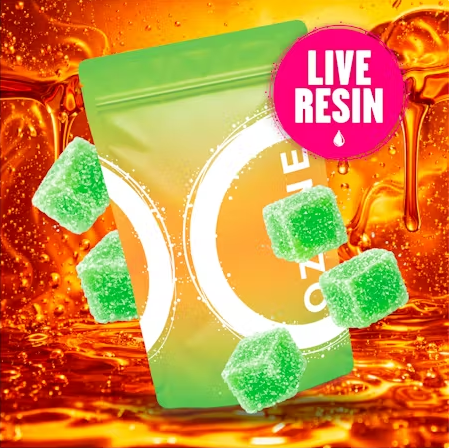 Ozone Guava Kiwi 100mg 20pk Live Resin Gummies