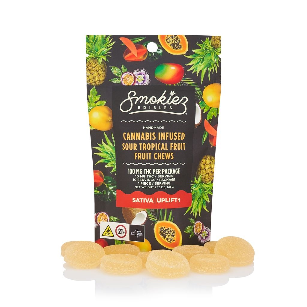 Smokiez | SOUR Tropical Fruit Chews | 100MG