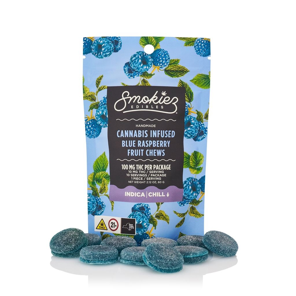 Smokiez | SWEET Blue Raspberry Fruit Chews | 100MG
