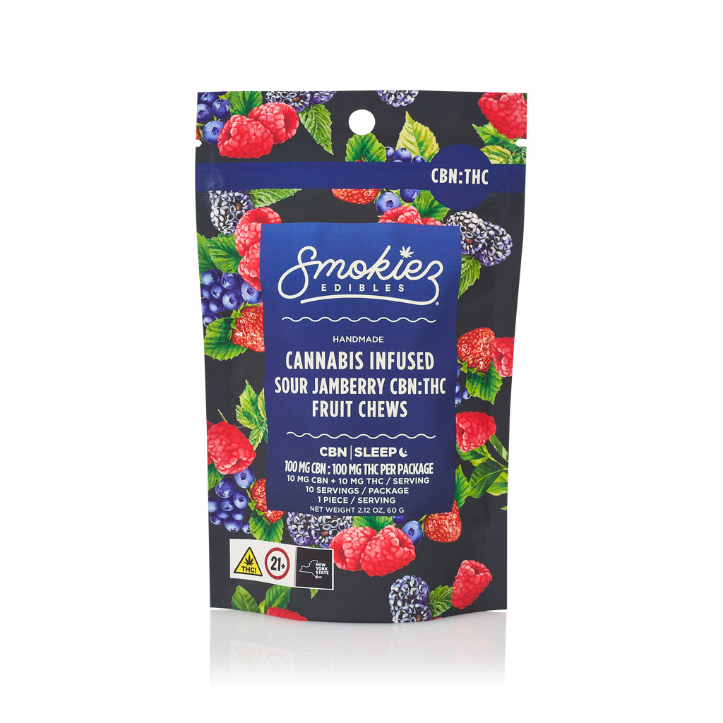 Smokiez | SOUR Jamberry Fruit Chews | 100MG