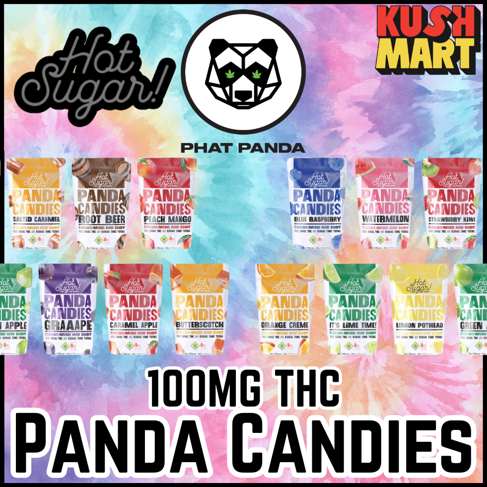 Panda Candies | Grape | Hard Candy | 10pk | DOH | 100mg THC