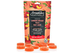 10pk Peach Fruit Chews - Smokiez