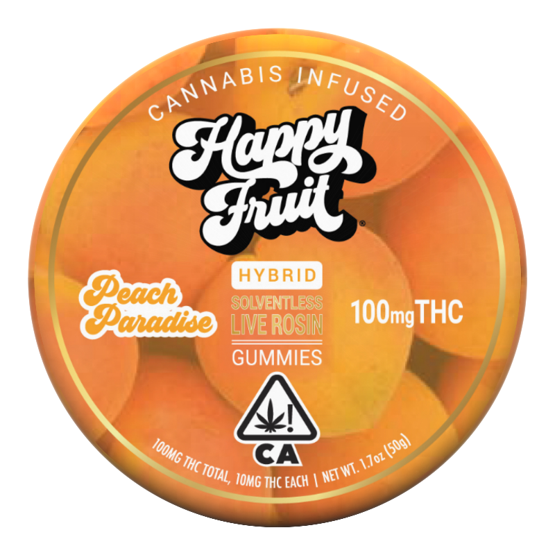 Happy Fruit - Peach Paradise Rosin Gummies 100mg