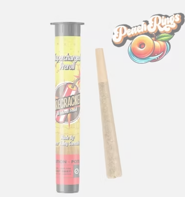 Firecracker Peach Rings 1g Infused Preroll