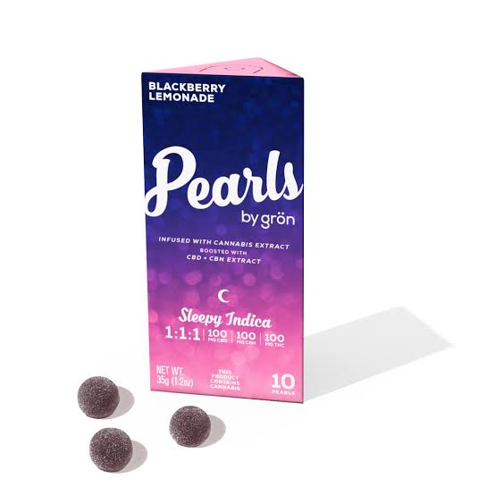 Grön 1:1:1 Blackberry Lemonade Pearls – Sleepy Indica