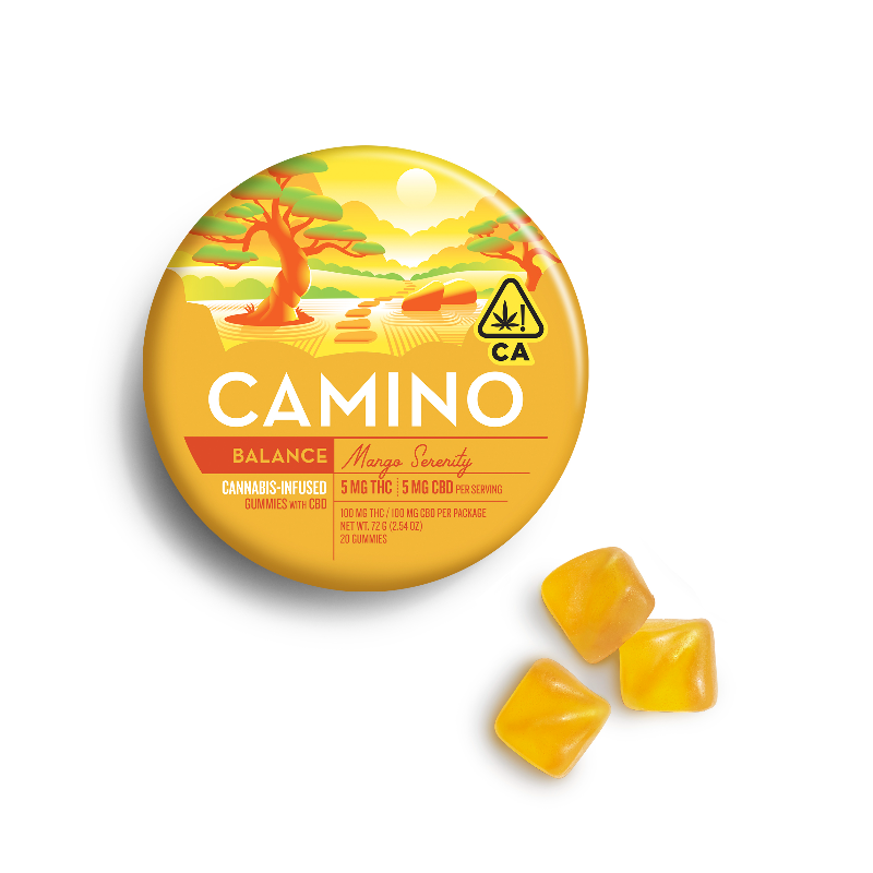 Camino Mango Serenity 1:1 CBD:THC (H) Gummies 200mg